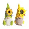 HOKITANS Gnome Plush Decorations for Home, Spring Summer Sunflower Gnome Decor, Handmade Faceless Plush Doll, Easter Gnomes Ornaments for Home Office Festival Decor (Yellow+Green) view 1