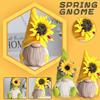 HOKITANS Gnome Plush Decorations for Home, Spring Summer Sunflower Gnome Decor, Handmade Faceless Plush Doll, Easter Gnomes Ornaments for Home Office Festival Decor (Yellow+Green) view 3