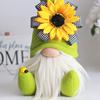 HOKITANS Gnome Plush Decorations for Home, Spring Summer Sunflower Gnome Decor, Handmade Faceless Plush Doll, Easter Gnomes Ornaments for Home Office Festival Decor (Yellow+Green) view 4