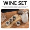 1set Japanese Style Ceramic Sake Wine Pot Sake Cups for Restaurants Tea Houses and Home Use Craftsmanship and Smooth Finish view 3