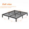 COMASACH Full-Size Metal Bed-Frame No Box-Spring Needed,12-Inch Noise Free Black Platform Bed Base, Easy Assembly,Heavy Duty Steel Slat Support Non Slip Mattress Foundation view 3