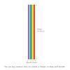 astrkiz Colorful Bold Rainbow Wall Border Stickers Peel and Stick, Self Adhesive PVC Rainbow Wall Waist Sticker Rainbow Decals for Kids Room Playroom Door, 125.98" x 15.75" view 2