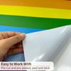 astrkiz Colorful Bold Rainbow Wall Border Stickers Peel and Stick, Self Adhesive PVC Rainbow Wall Waist Sticker Rainbow Decals for Kids Room Playroom Door, 125.98" x 15.75" view 3
