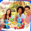 Eaasty 120 Pieces Mexican Fiesta Cellophane Treat Bags Mexican Candy Bags Cinco De Mayo Goody Sacks Fiesta Party Favor with 150 Golden Twist Ties for Cinco De Mayo Party Supplies(Mexican Fiesta Style) view 2