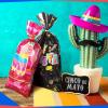 Eaasty 120 Pieces Mexican Fiesta Cellophane Treat Bags Mexican Candy Bags Cinco De Mayo Goody Sacks Fiesta Party Favor with 150 Golden Twist Ties for Cinco De Mayo Party Supplies(Mexican Fiesta Style) view 4