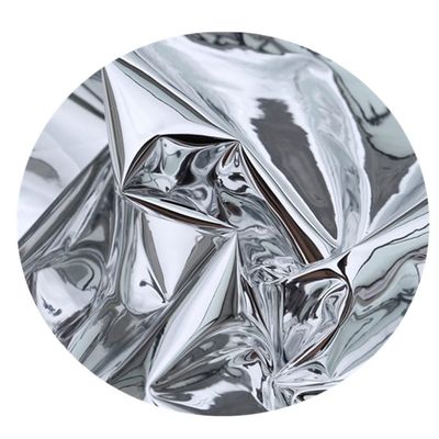 Double-sided Silver Mirror TPU Reflective Film Fabric, 0.2mm Waterproof Creative Outfit Soft Mirror Designer Clothing Cloth (Color : 137x50cm)