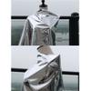 Double-sided Silver Mirror TPU Reflective Film Fabric, 0.2mm Waterproof Creative Outfit Soft Mirror Designer Clothing Cloth (Color : 137x50cm) view 2