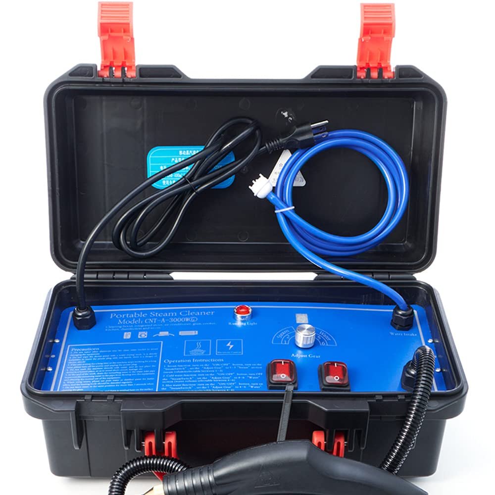 Futchoy 110V 1400W Portable Steam Cleaner High Temperature Pressure Compact Steamer Cleaner Household Car Electric Steaming Cleaning Machine