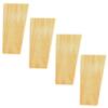 LUOFDCLDDD Furniture LegsSet of 4 Oak Woodniture Legs,Solid Wood Sofa Feet,Slanted Square Coneniture Replacement Feet,Armchair Legs,For Tv Cabinet,Bed,Couch,Dresser,With Mounting Plate,Wood Color/6Cm view 1