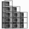 Kuject X-Large Shoe Storage Boxes Organizers Clear Plastic Stackable 12 Pack, Shoe Rack & Holder Substitute, Sneaker Containers, Toy Storage Organizer Bins for Entryway, Closet, Under Bed, Black view 1