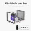 Kuject X-Large Shoe Storage Boxes Organizers Clear Plastic Stackable 12 Pack, Shoe Rack & Holder Substitute, Sneaker Containers, Toy Storage Organizer Bins for Entryway, Closet, Under Bed, Black view 3