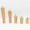 LUOFDCLDDD Furniture Legs4Pcs Oak Wood Tapered Replacementniture Leg Feet,Solid Wood Sofa Legs,Cabinets Feet,Table Legs,Replacement Bed Feet,with M8 Pre Drilled Bolt and Screws,Wood Color/8Cm view 4