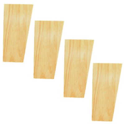 LUOFDCLDDD Furniture LegsSet of 4 Oak Woodniture Legs,Solid Wood Sofa Feet,Slanted Square Coneniture Replacement Feet,Armchair Legs,For Tv Cabinet,Bed,Couch,Dresser,With Mounting Plate,Wood Color/8Cm
