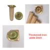 LUOFDCLDDD Furniture LegsSet of 4 Tilt Cone Solid Woodniture Legs,Oak Dresser Feet,Sofa Replacement Legs,Mid Century Sofa Legs,Cabinet Feet,For Couch,Bed,Armchair,Dresser,With Mounting Plate,Wood Col view 4