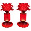XIALON US 110V 220V 1pairs 8.2inch LED Buddha Lamp Guanyin Lotus Lamp Room Buddhist Supplies view 1