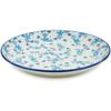 Polmedia Polish Pottery Dinner Plate - Blossoms In The Frost Pattern Handmade in Boleslawiec Poland by Ceramika Artystyczna + Certificate of Authenticity view 2
