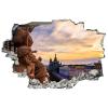 3D Broken Wall Stickers Stickers Historical Bank and Church of The Savior 36 x 24 Inch Removable Wall Decal, Peel and Stick Landscape Wall Decor for Bedroom Living Room, Mural Art for Kids Boys Girls view 2
