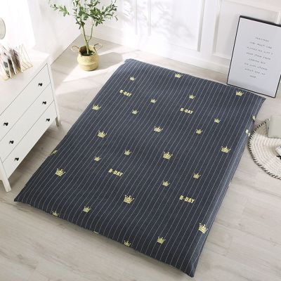 Foldable Japanese Futon Mattress Cover for Full Queen King Twin Size Tatami Floor Mattress Futon Cover Meditation Sleeping Pad Dust Cover for Floor Guest Room Travel (B 135X200cm(53X79in))