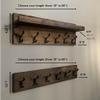 DistressedMeNot Coat Rack with Shelf Wall Mounted with Storage (Choose Your Length) Towel Rack Entryway Organizer Key Hooks (32" L (8 Hooks) Set of 2) view 3