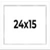 24x15 Shadow Box White Display Frame 1 Inch Deep | 1.5 Inch Wide Moulding | Includes Shatter Resistant Acrylic Plexiglass, Acid-Free Backing and Hanging Hardware view 1
