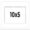 10x5 Shadow Box White Display Frame 1 Inch Deep | 1.5 Inch Wide Moulding | Includes Shatter Resistant Acrylic Plexiglass, Acid-Free Backing and Hanging Hardware - 10x5 Inch Frame view 1