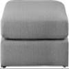 Meridian Furniture 681Grey-Ott Beckham Collection Modern | Contemporary Linen Textured Polyester Modular Component, Grey, 38" W x 38" D x 18" H view 3