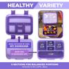 Bento Box with Stainless Steel Thermo, Insulated Lunch Bag, Ice Pack Set for Kids - 5 Compartments, Lunches or Snack Container for Girls, Toddlers Daycare Pre-School, Kindergarten Purple Unicorn view 4