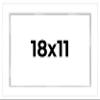 18x11 Shadow Box White Display Frame 1 Inch Deep | 1.5 Inch Wide Moulding | Includes Shatter Resistant Acrylic Plexiglass, Acid-Free Backing and Hanging Hardware view 1