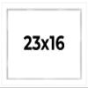 23x16 Shadow Box White Display Frame 1 Inch Deep | 1.5 Inch Wide Moulding | Includes Shatter Resistant Acrylic Plexiglass, Acid-Free Backing and Hanging Hardware view 1