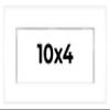 10x4 Shadow Box White Display Frame 1 Inch Deep | 1.5 Inch Wide Moulding | Includes Shatter Resistant Acrylic Plexiglass, Acid-Free Backing and Hanging Hardware - 10x4 Inch Frame view 1
