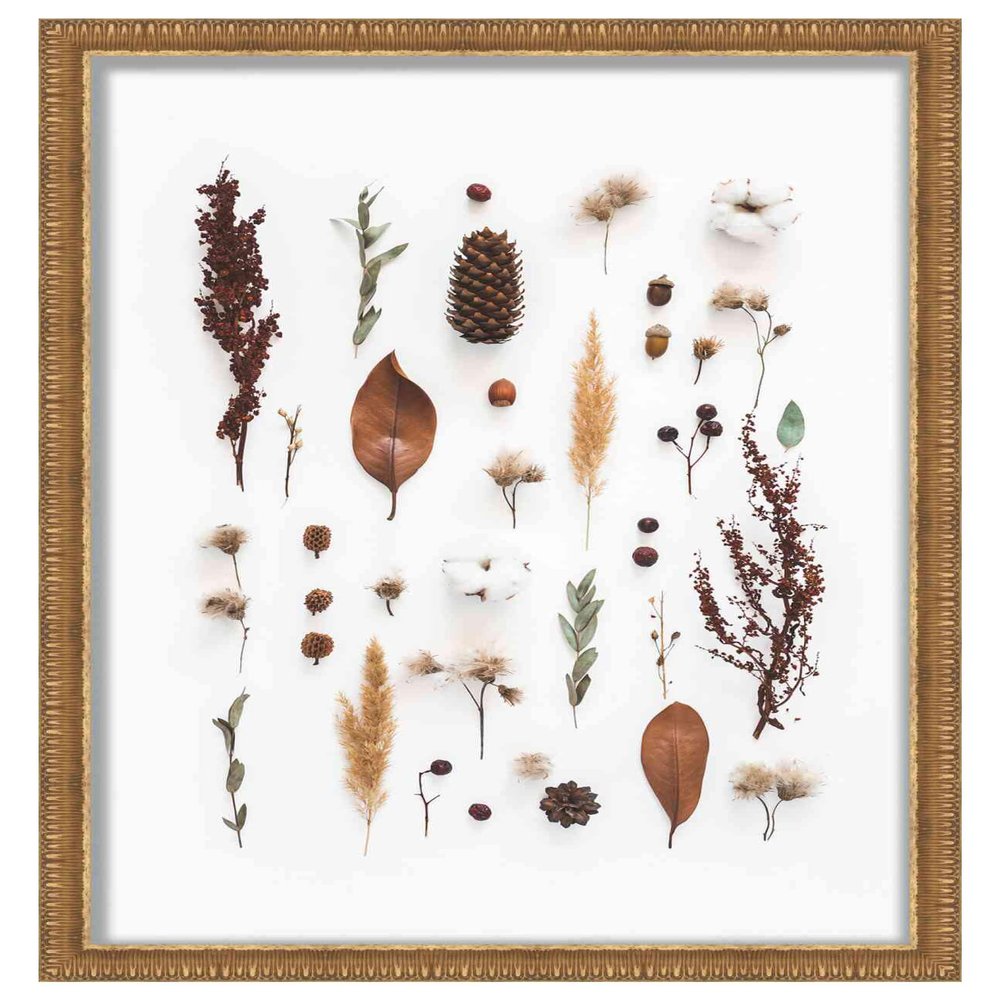 14x9 Ornate Gold Shadow Box Frame - Interior Size 14x9 by 1 Inches Deep | Made to Display Items Up to 1 Inches Deep Includes Shatter Resistant Acrylic, Backing, Hardware