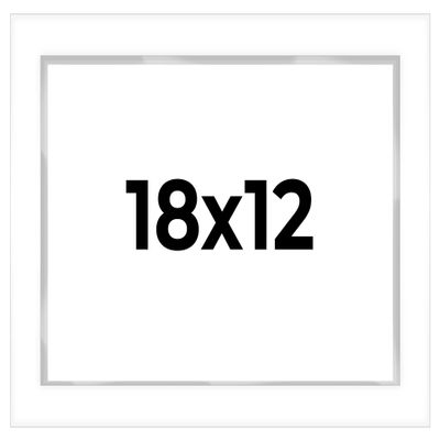 18x12 Shadow Box White Display Frame 1 Inch Deep | 1.5 Inch Wide Moulding | Includes Shatter Resistant Acrylic Plexiglass, Acid-Free Backing and Hanging Hardware