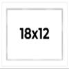 18x12 Shadow Box White Display Frame 1 Inch Deep | 1.5 Inch Wide Moulding | Includes Shatter Resistant Acrylic Plexiglass, Acid-Free Backing and Hanging Hardware view 1