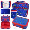 Bento Box with Thermo Stainless Steel Food Jar for Hot-Cold Food or Soup, Insulated Lunch Bag & Ice Pack Set for Kids or Toddlers. Ages 3-7, Blue Space Rockets view 1