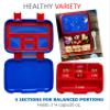 Bento Box with Thermo Stainless Steel Food Jar for Hot-Cold Food or Soup, Insulated Lunch Bag & Ice Pack Set for Kids or Toddlers. Ages 3-7, Blue Space Rockets view 4