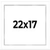 22x17 Shadow Box White Display Frame 1 Inch Deep | 1.5 Inch Wide Moulding | Includes Shatter Resistant Acrylic Plexiglass, Acid-Free Backing and Hanging Hardware view 1