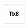 11x8 Shadow Box White Display Frame 1 Inch Deep | 1.5 Inch Wide Moulding | Includes Shatter Resistant Acrylic Plexiglass, Acid-Free Backing and Hanging Hardware view 1