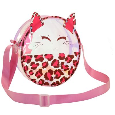 KARACTERMANIA Oh My Pop! Feline-Laser Round Shoulder Bag, Pink, Pink, One Size, Laser Round Shoulder Bag Feline