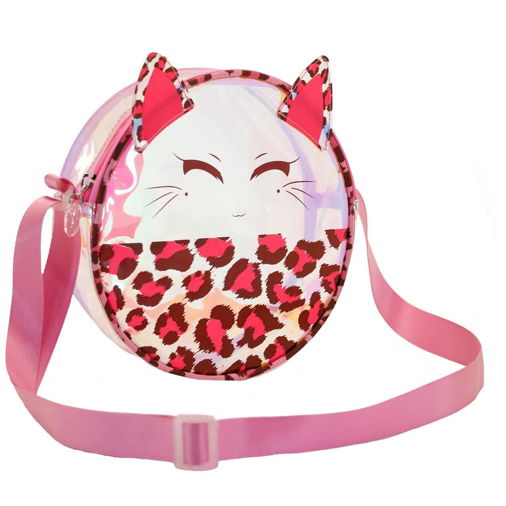 KARACTERMANIA Oh My Pop! Feline-Laser Round Shoulder Bag, Pink, Pink, One Size, Laser Round Shoulder Bag Feline