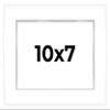 10x7 Shadow Box White Display Frame 1 Inch Deep | 1.5 Inch Wide Moulding | Includes Shatter Resistant Acrylic Plexiglass, Acid-Free Backing and Hanging Hardware view 1
