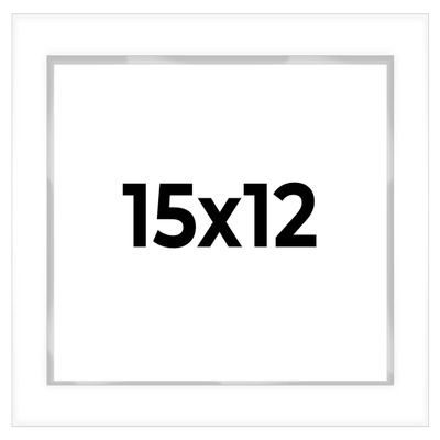 15x12 Shadow Box White Display Frame 1 Inch Deep | 1.5 Inch Wide Moulding | Includes Shatter Resistant Acrylic Plexiglass, Acid-Free Backing and Hanging Hardware