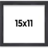 11x15 Shadow Box Frame Contemporary Black | 3/4" Depth of Usable Space| Interior Size 11x15 or 15x11 Inches| UV Resistant Acrylic, Acid-Free Backing, Wall Hangers | Made in USA view 1