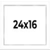 24x16 Shadow Box White Display Frame 1 Inch Deep | 1.5 Inch Wide Moulding | Includes Shatter Resistant Acrylic Plexiglass, Acid-Free Backing and Hanging Hardware view 1