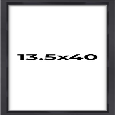 13.5x40 Shadow Box Frame Contemporary Black | 3/4" Depth of Usable Space| Interior Size 13.5x40 or 40x13.5 Inches| UV Resistant Acrylic, Acid-Free Backing, Hangers | Made in USA