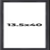 13.5x40 Shadow Box Frame Contemporary Black | 3/4" Depth of Usable Space| Interior Size 13.5x40 or 40x13.5 Inches| UV Resistant Acrylic, Acid-Free Backing, Hangers | Made in USA view 1