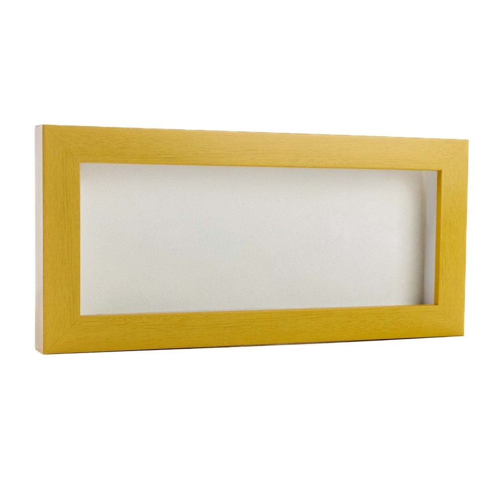 10x20 Shadow Box Frame Traditional Natural 15/16" Deep | 1" Depth of Usable Space | Interior Size 10x20 or 20x10 Inches| UV Resistant Acrylic, Acid-Free Backing, Wall Hangers | Made in USA