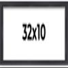 10x32 Shadow Box Frame Contemporary Black | 3/4" Depth of Usable Space| Interior Size 10x32 or 32x10 Inches| UV Resistant Acrylic, Acid-Free Backing, Wall Hangers | Made in USA view 1