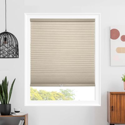 CHICOLOGY Cellular Shades, Window Blinds Cordless, Blinds for Windows, Window Shades for Home, Window Coverings, Cellular Blinds, Door Blinds, Light Filtering Montana Latte, 59.25" W X 48" H