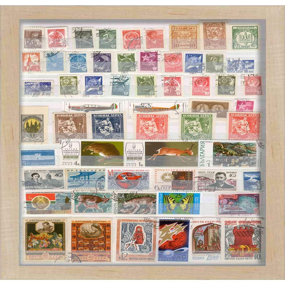 24x17 Natural Shadow Box Frame - Shadow Box Frame Interior Size 24x17 by 1 Inch Deep - Natural Frame is Made to Display Items Up to 1 Inch Deep Includes Shatter Resistant Acrylic, Backing, Hardware