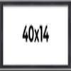 14x40 Shadow Box Frame Contemporary Black | 3/4" Depth of Usable Space| Interior Size 14x40 or 40x14 Inches| UV Resistant Acrylic, Acid-Free Backing, Wall Hangers | Made in USA view 1